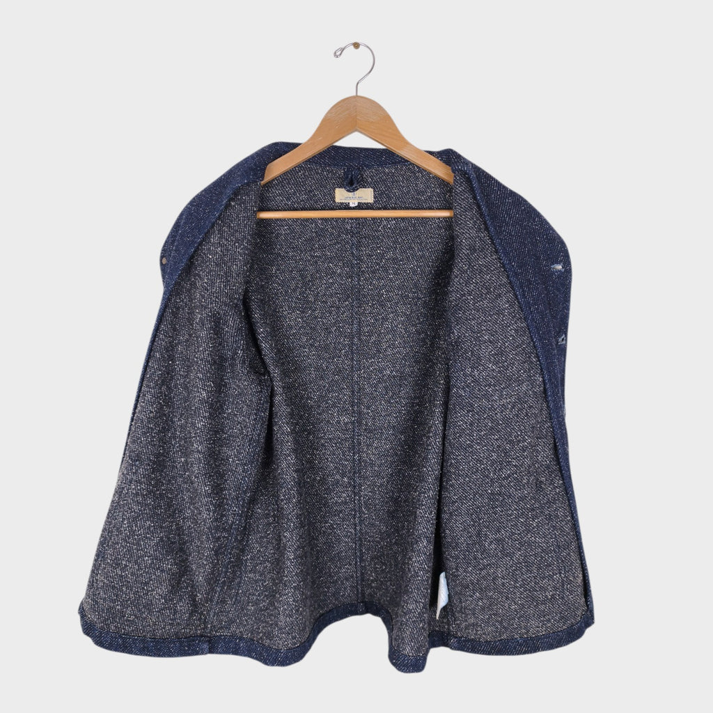 JAPAN BLUE JEANS Men's Made in Japan Indigo Blue Sashiko Chore Jacket