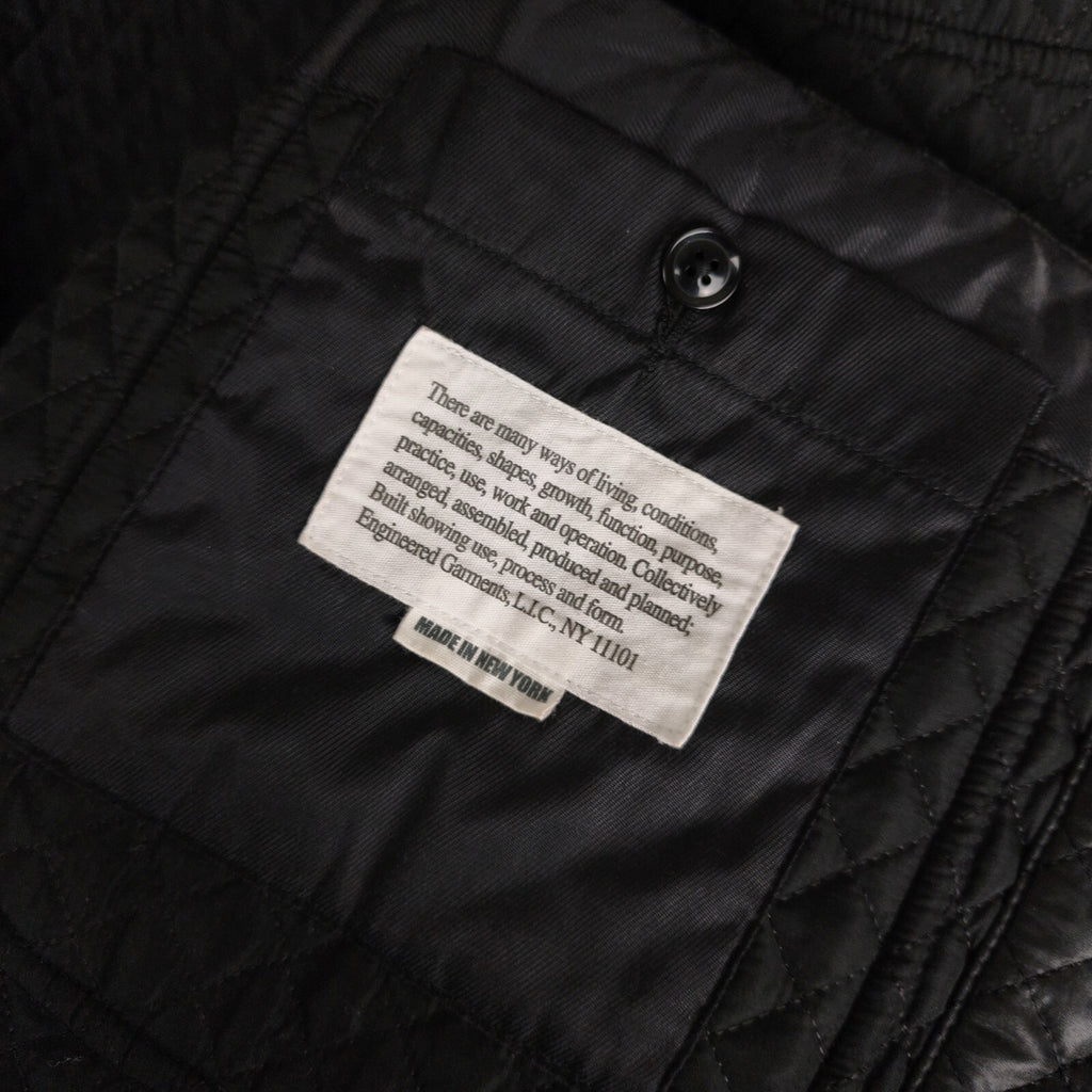 ENGINEERED GARMENTS Men's Made in USA Black Diamond Quilted Bedford Jacket