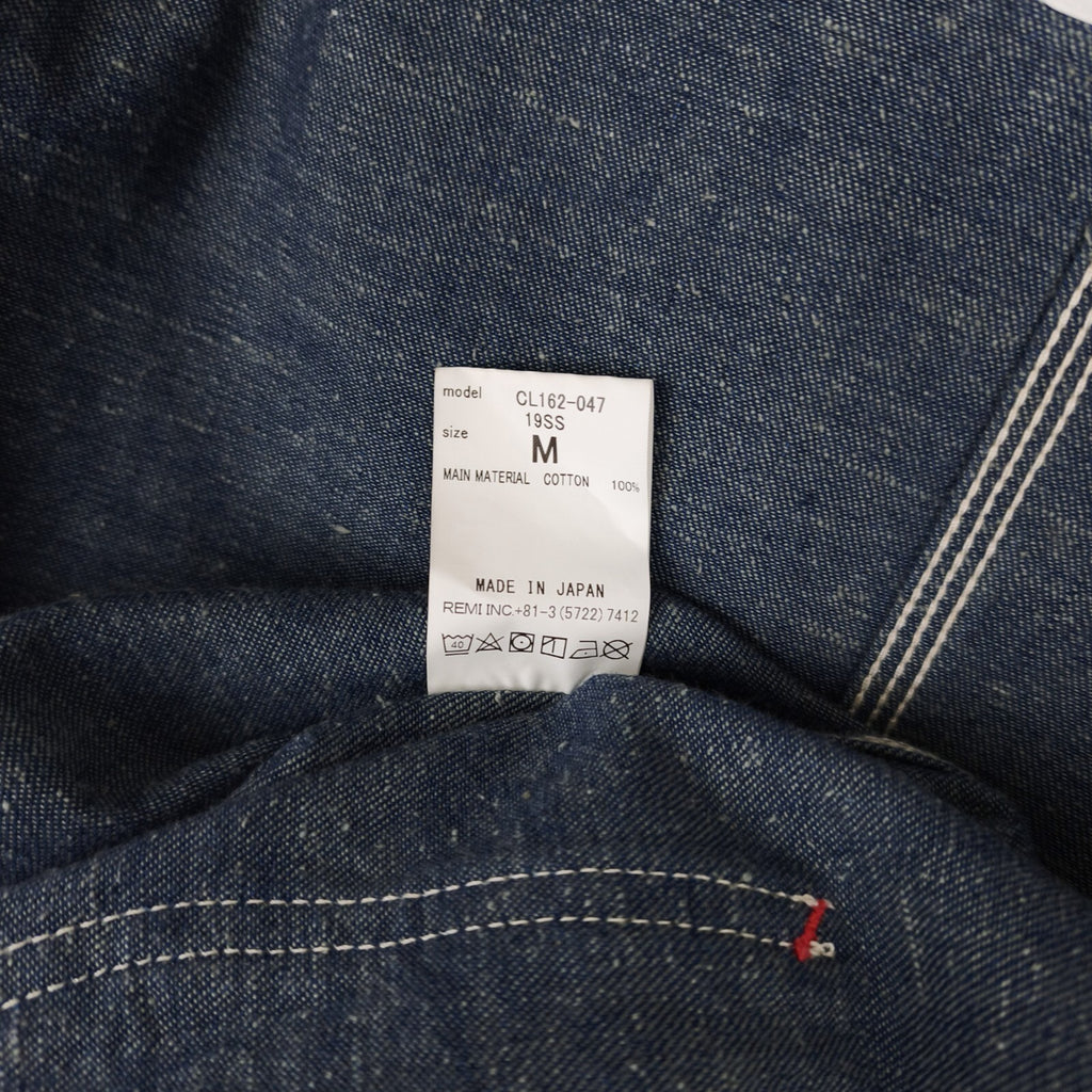 CAL O LINE Men's Made in Japan Blue Nep Denim V-Neck Chore Jacket
