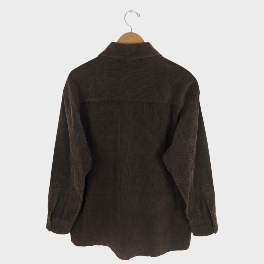 MHL MARGARET HOWELL Men's Dark Brown Corduroy Overshirt