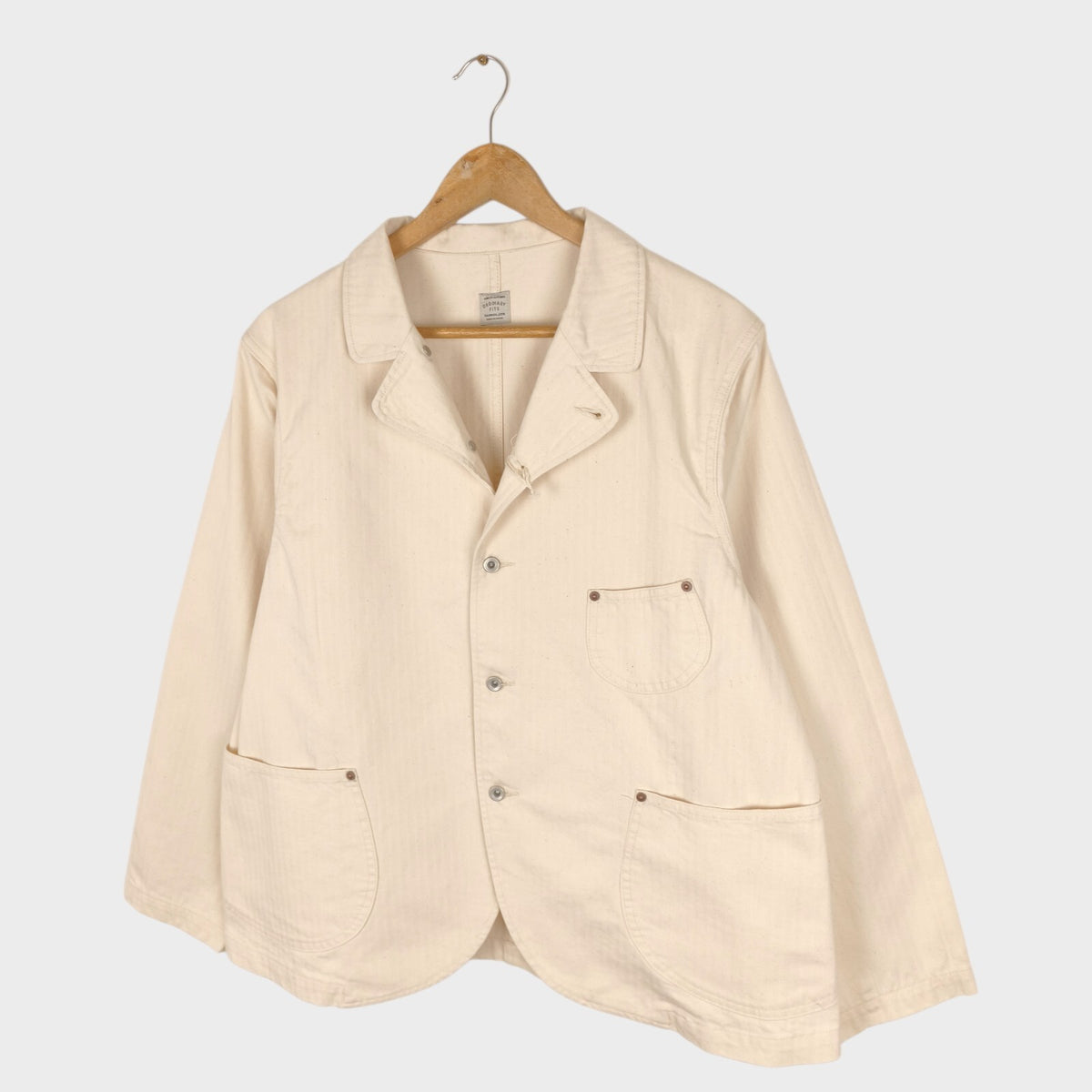 ORDINARY FITS Men's Made in Japan Ecru Bell Work Chore Jacket