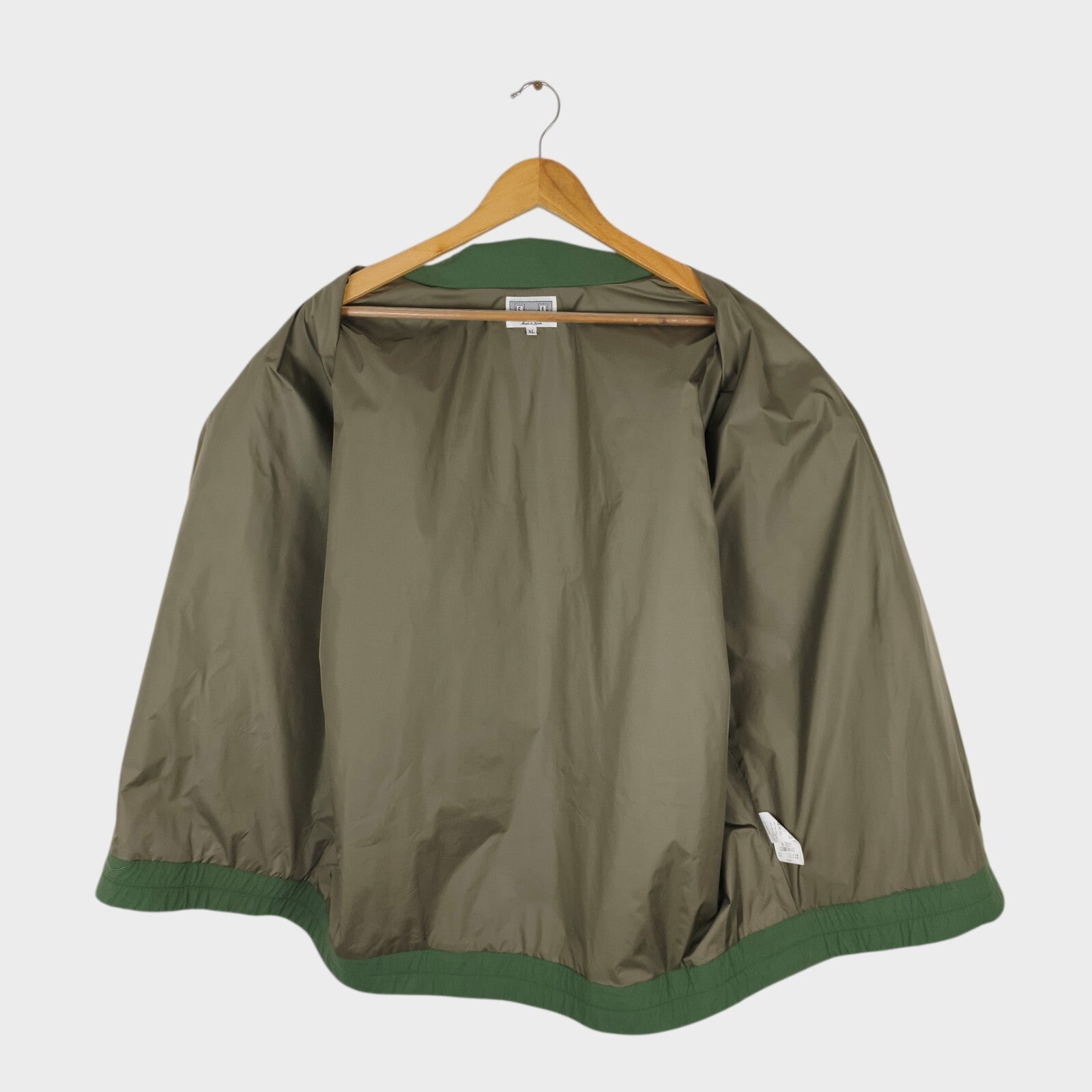 CAV EMPT Men's Made in Japan Green Nylon Flap Sleeve Parka Jacket