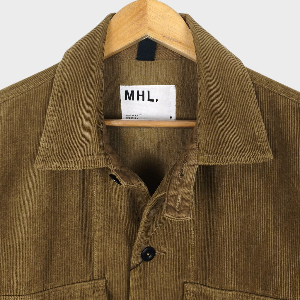 MHL MARGARET HOWELL Men's Khaki Brown Corduroy Overshirt Jacket
