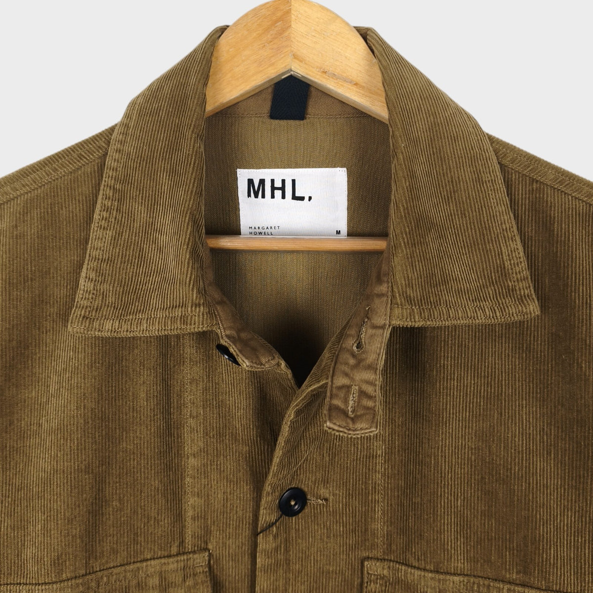 MHL MARGARET HOWELL Men's Khaki Brown Corduroy Overshirt Jacket