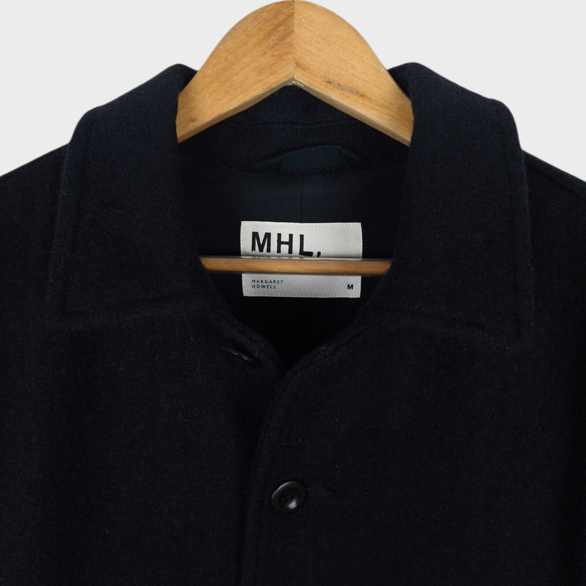 MHL MARGARET HOWELL Men's Navy Heavyweight 100% Wool Chore Coat Jacket