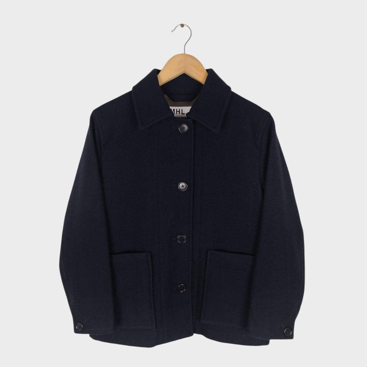 MHL MARGARET HOWELL Women's 100% Wool Melton Jacket