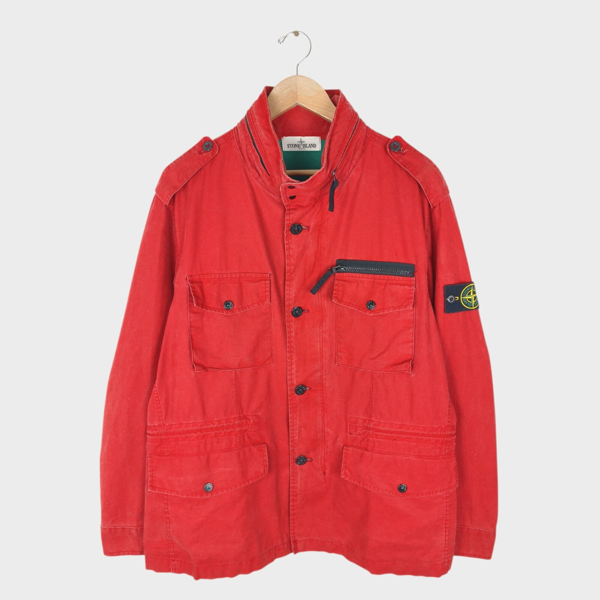STONE ISLAND Men's Red 2013 Tela Stella Field Jacket