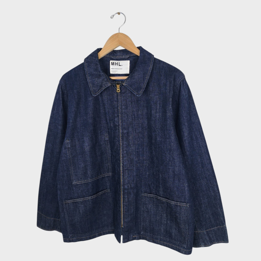 MHL MARGARET HOWELL Men's Canton Overalls Made in Japan Blue Denim Jacket