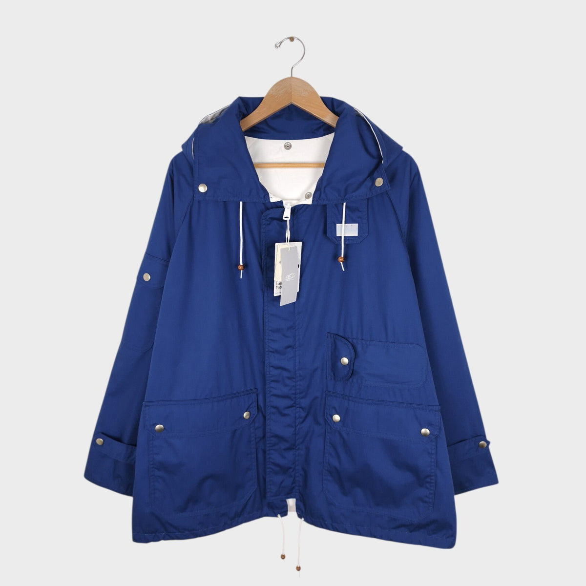 BEAMS PLUS Men's Blue 3 Layer Sailing Parka Jacket