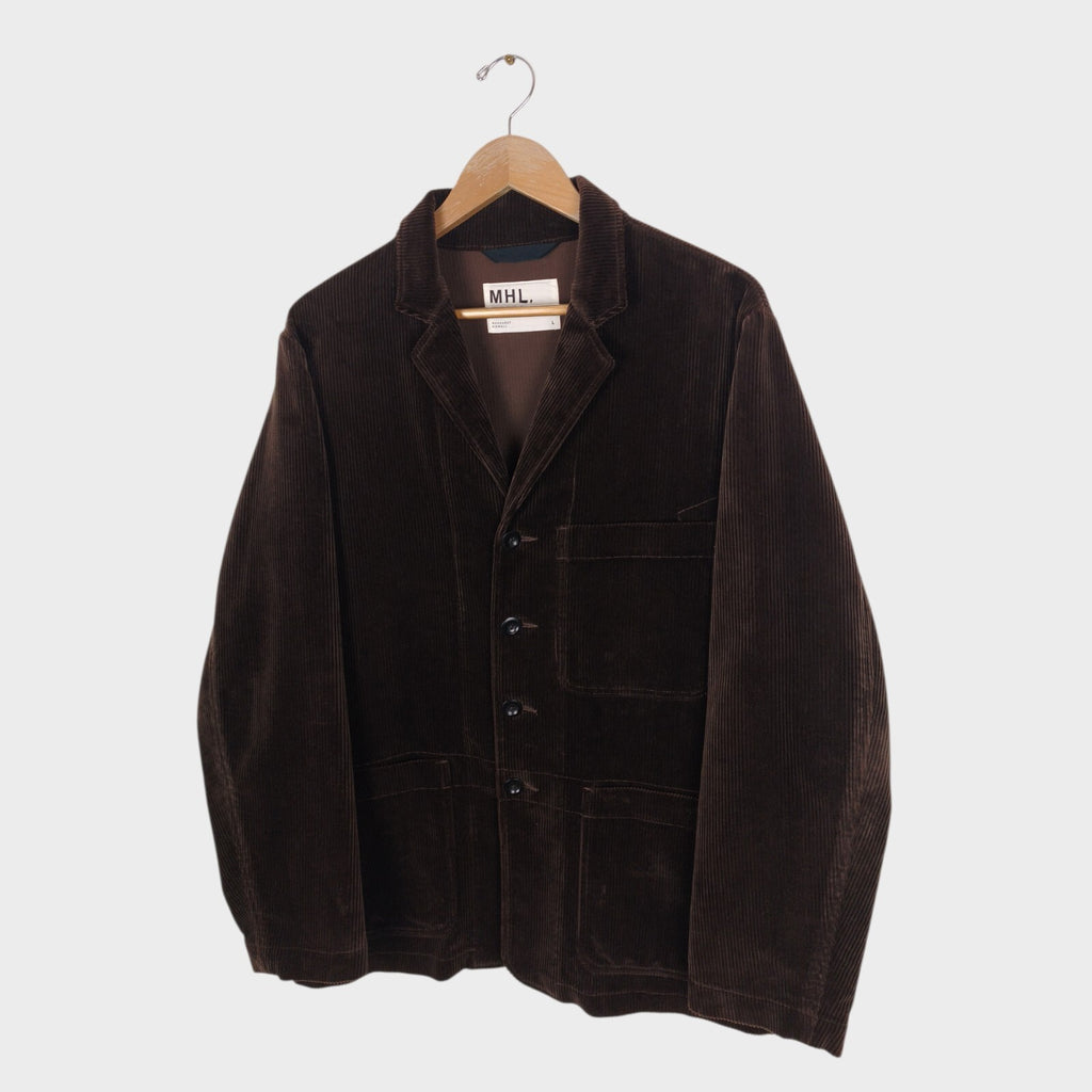 MHL MARGARET HOWELL Men's Brown Heavyweight Corduroy Chore Jacket