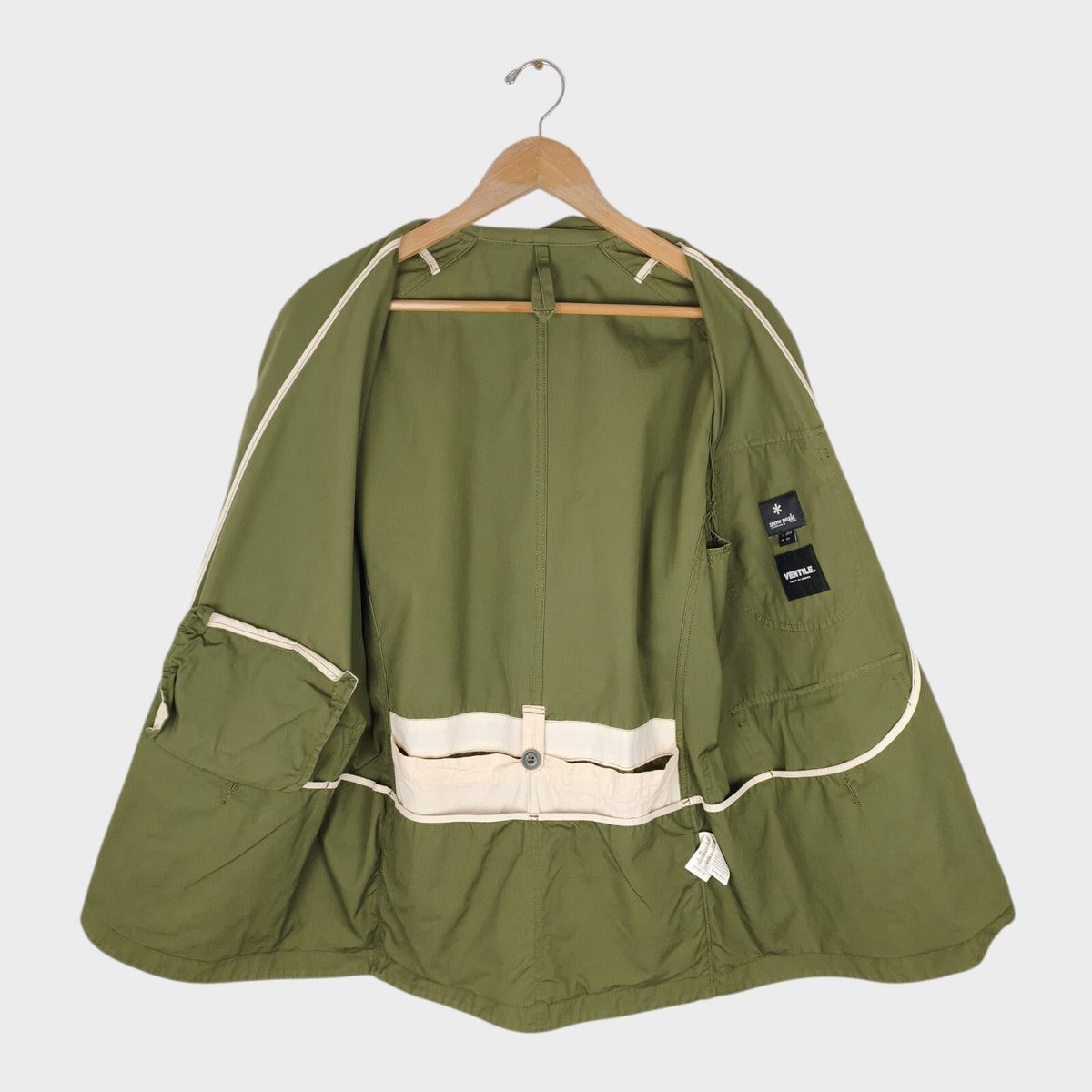 SNOW PEAK Men's Green Ventile Cotton Hunting Chore Jacket