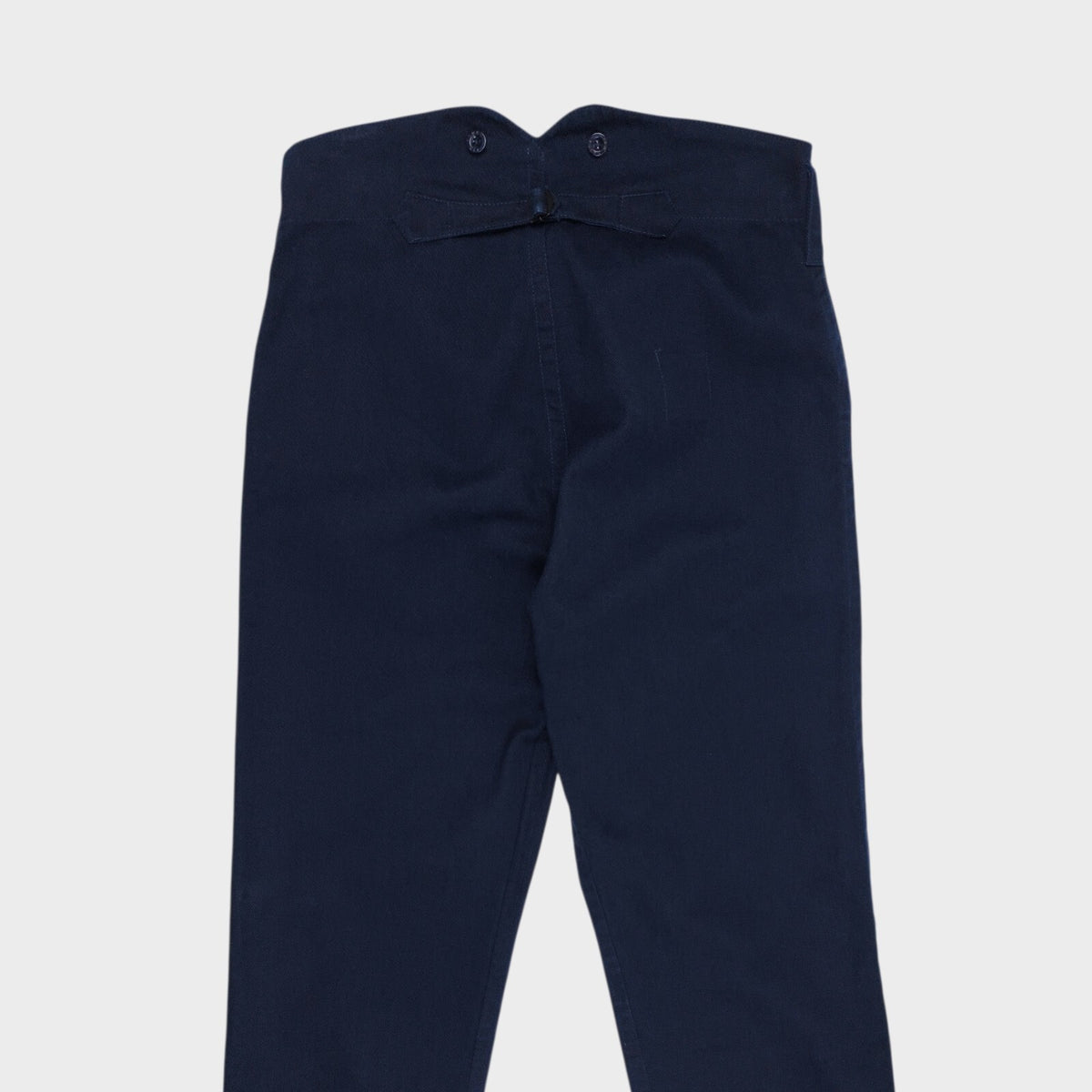 OLD TOWN Men's Made in England Navy Blue Cotton Twill Trousers