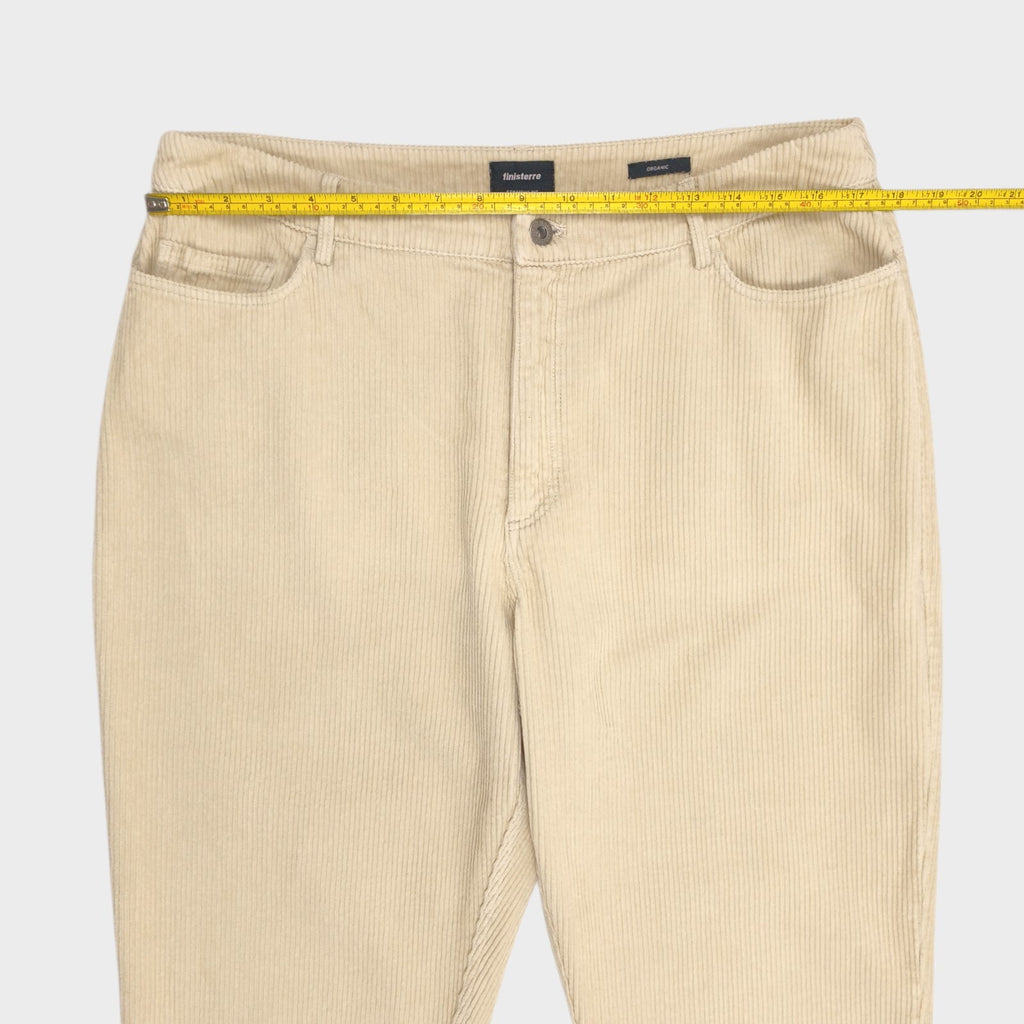 FINISTERRE Men's Cream Corduroy Trousers