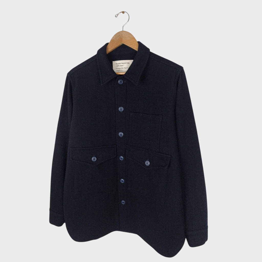 MOUNTAIN RESEARCH Men's Navy Made in Japan Wool Blend CPO Overshirt