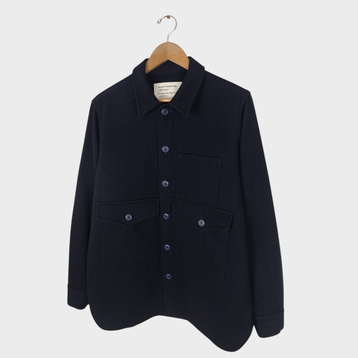 MOUNTAIN RESEARCH Men's Navy Made in Japan Wool Blend CPO Overshirt