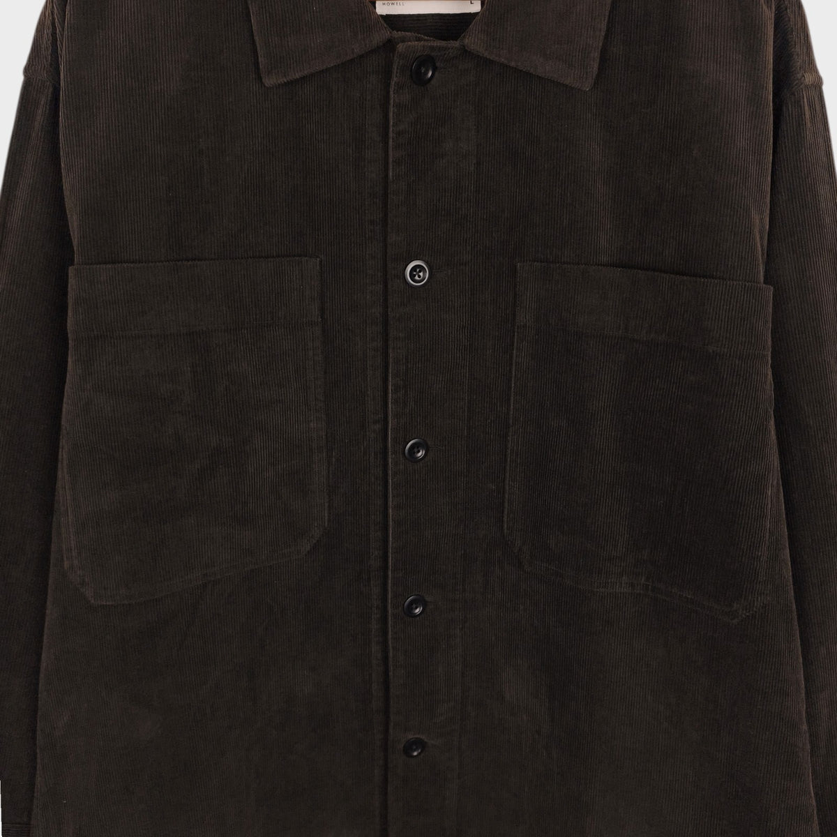 MHL MARGARET HOWELL Men's Dark Brown Corduroy Overshirt