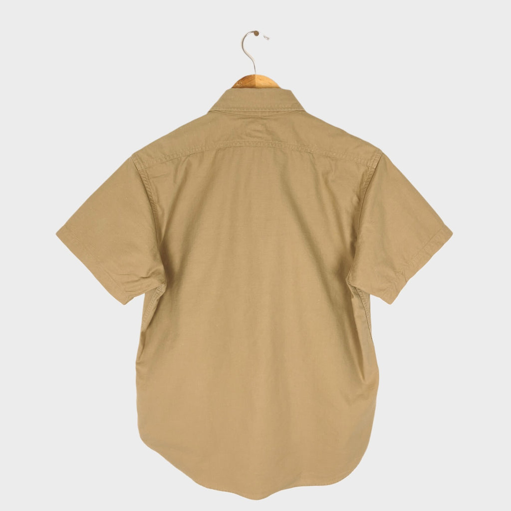 THE REAL MCCOY'S Men's Made in Japan Beige Nep Cotton Western Shirt
