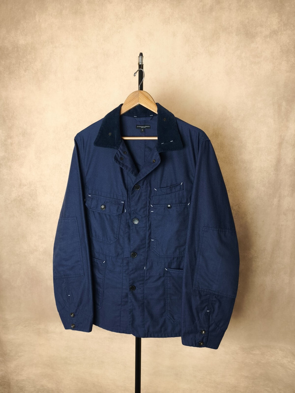 ENGINEERED GARMENTS Men's Made in USA Blue Coverall Chore Jacket