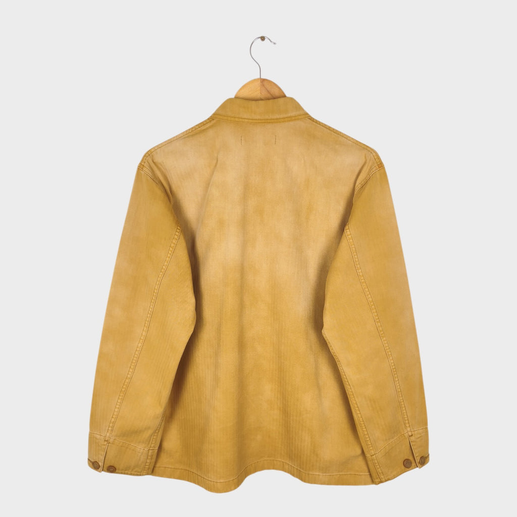 J.W. ANDERSON x UNIQLO Men's Washed Brown Embroidered Logo Chore Jacket