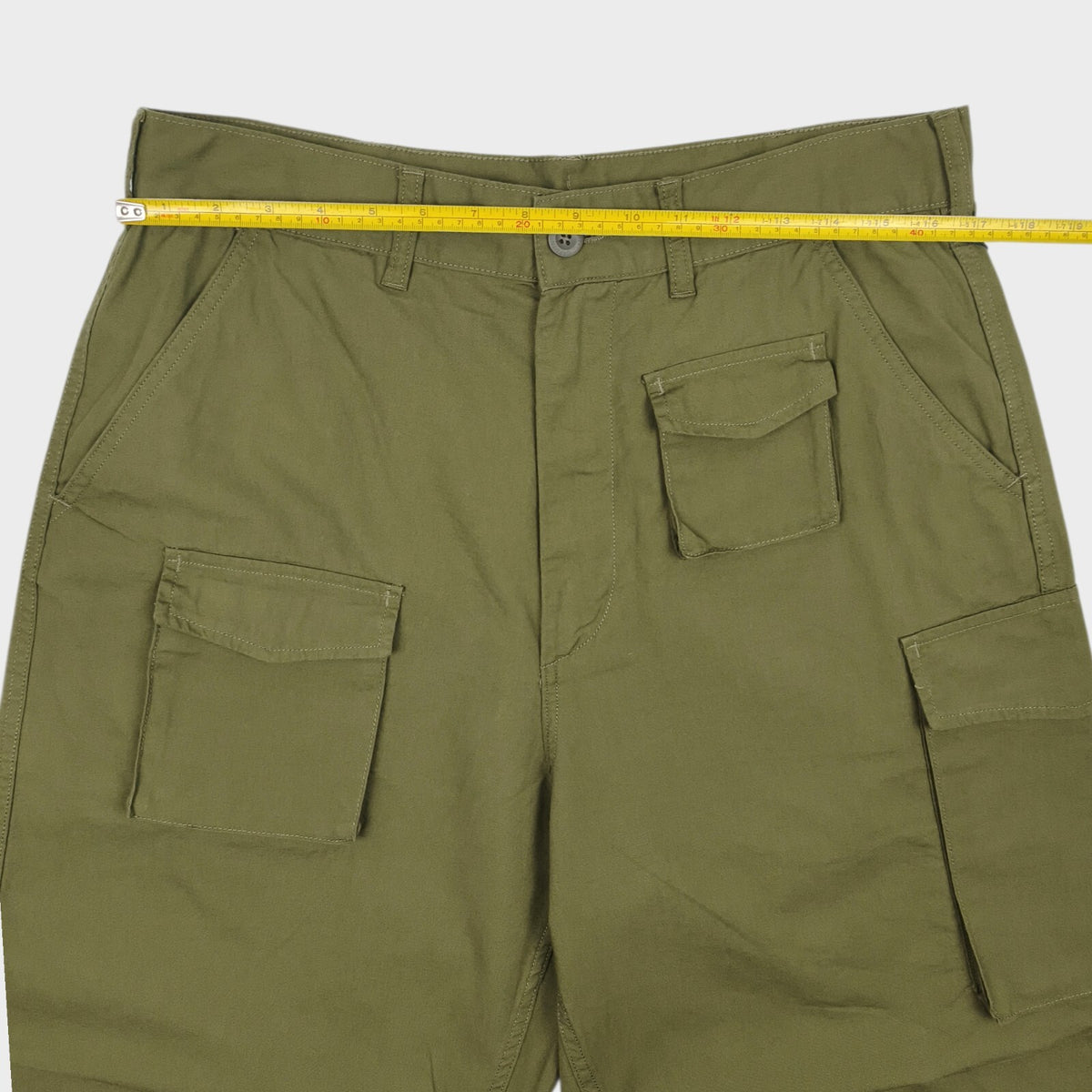 ENGINEERED GARMENTS x GU Men's Olive Green Cargo Shorts