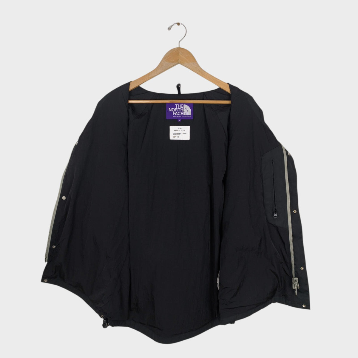 THE NORTH FACE PURPLE LABEL x NANAMICA Men's Black Waterproof Mountain Parka Jacket
