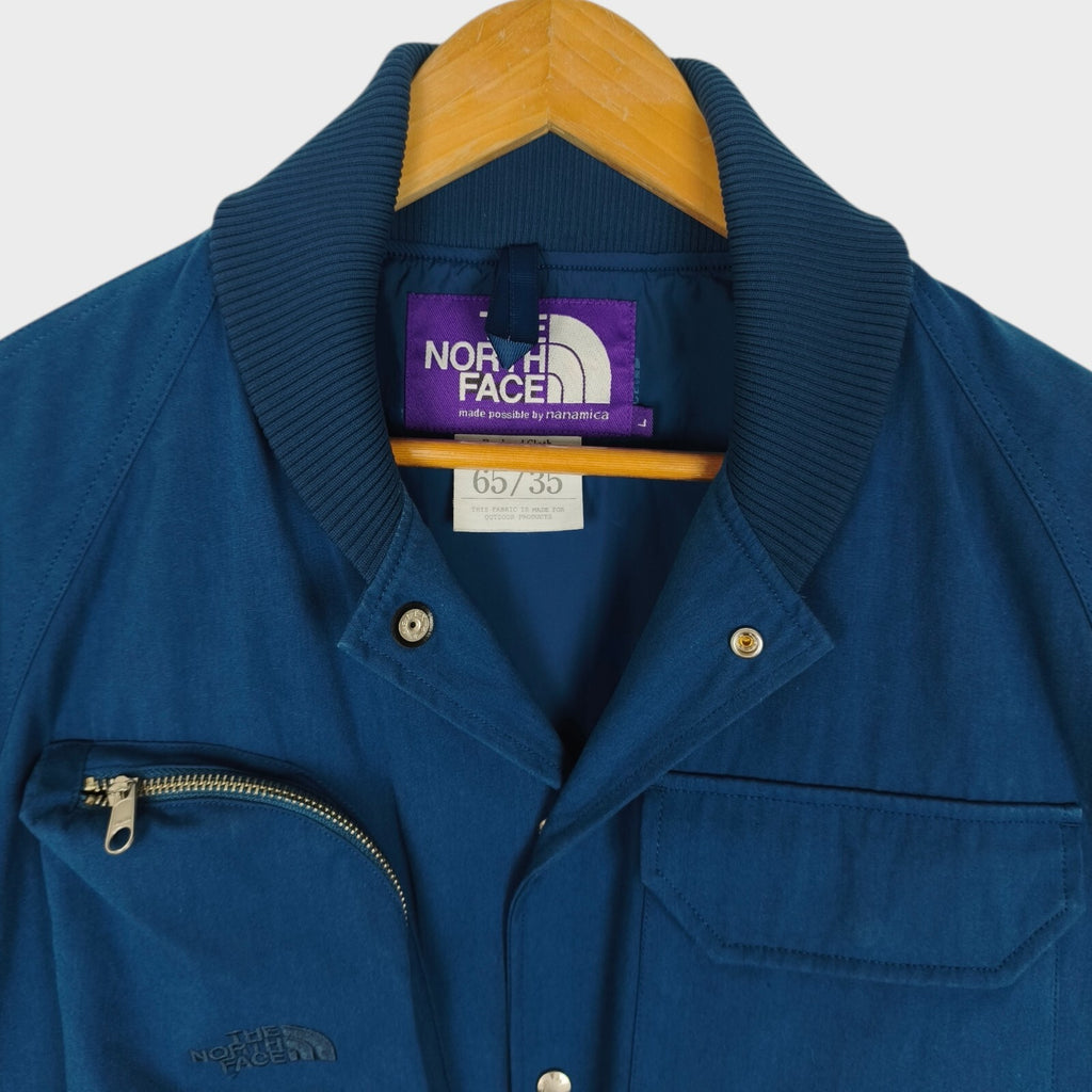 THE NORTH FACE PURPLE LABEL x NANAMICA Men's Blue Waterproof 65/35 Field Jacket