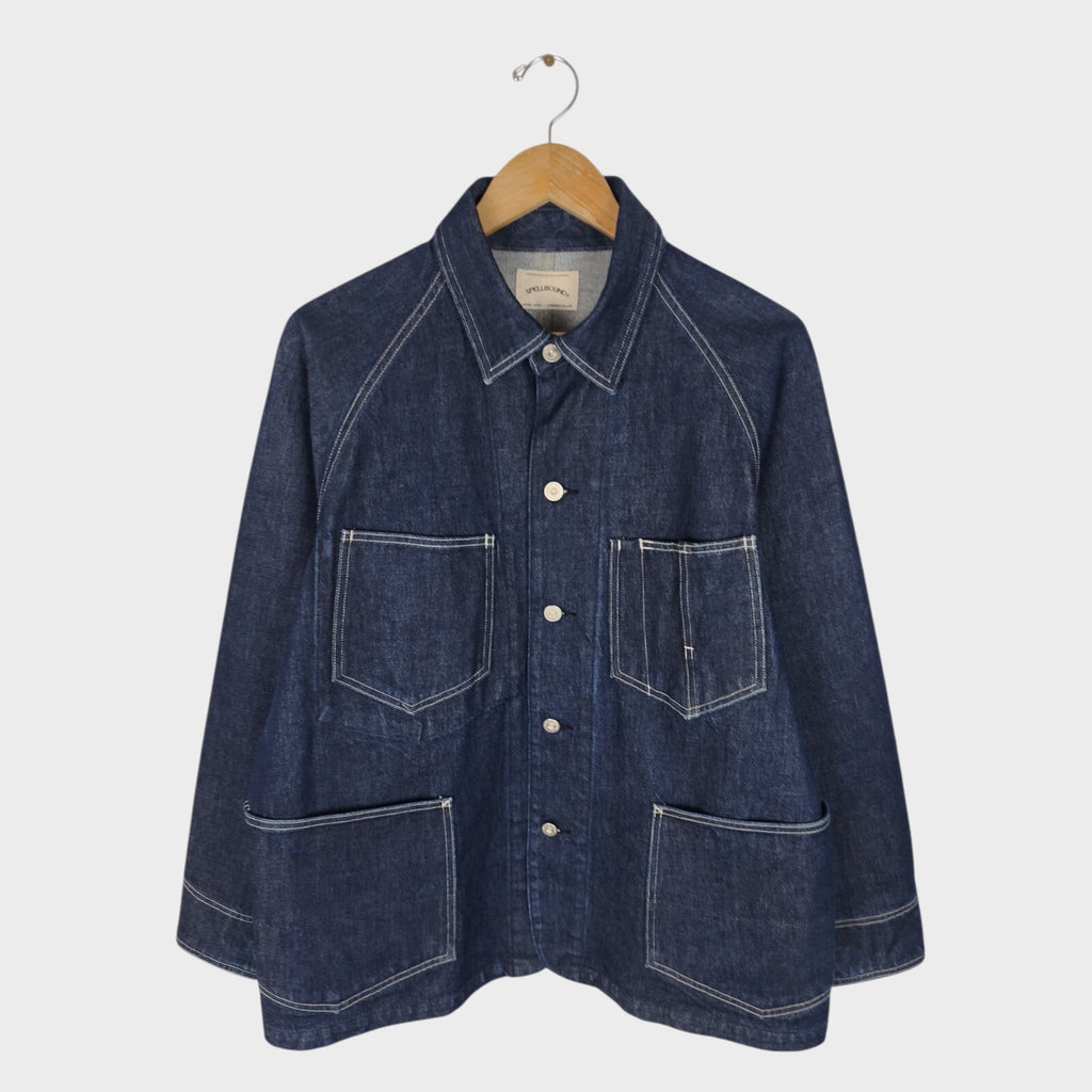 SPELLBOUND Men's Made in Japan Blue Denim Chore Jacket