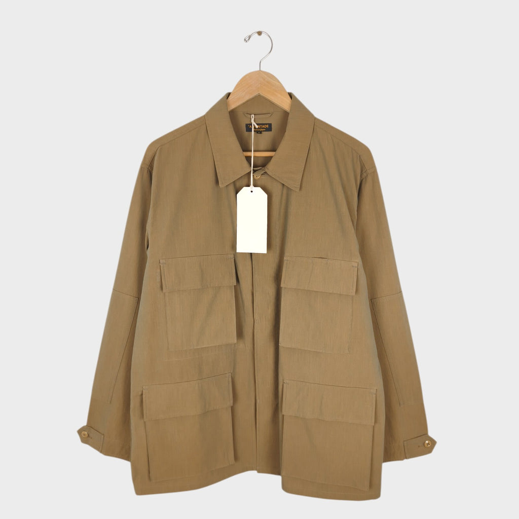 A VONTADE Men's Made in Japan Beige B.D.U. Military Field Jacket