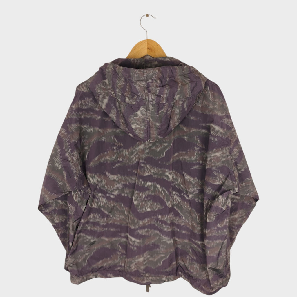 BEAMS PLUS Men's Camo Print Oversized Fit Sports Smock Anorak Parka Jacket