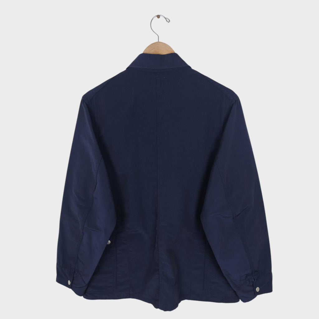 SASSAFRAS Men's Made in Japan Navy 60/40 Cotton Blend Fall Leaf Jacket