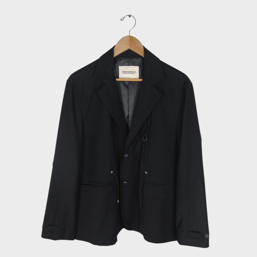 UNIFORM BRIDGE Men's Black AE Uniform Blazer Chore Jacket