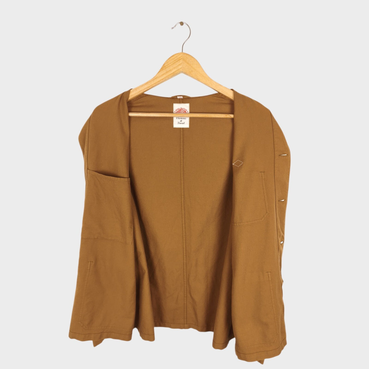 Danton Men's Brown 100% Cotton Chore Jacket