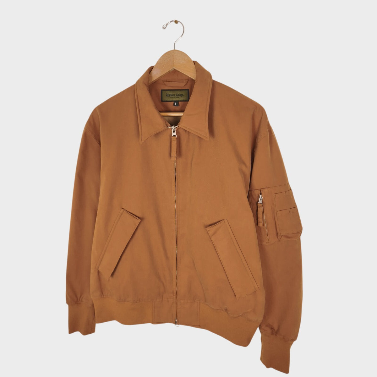 UNIFORM BRIDGE Men's Burnt Orange/Brick Tankers Bomber Jacket