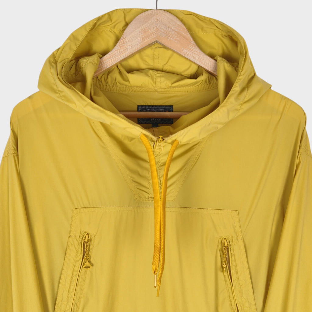 BEAMS PLUS Men's Yellow Oversized Fit Smock Anorak Parka Jacket