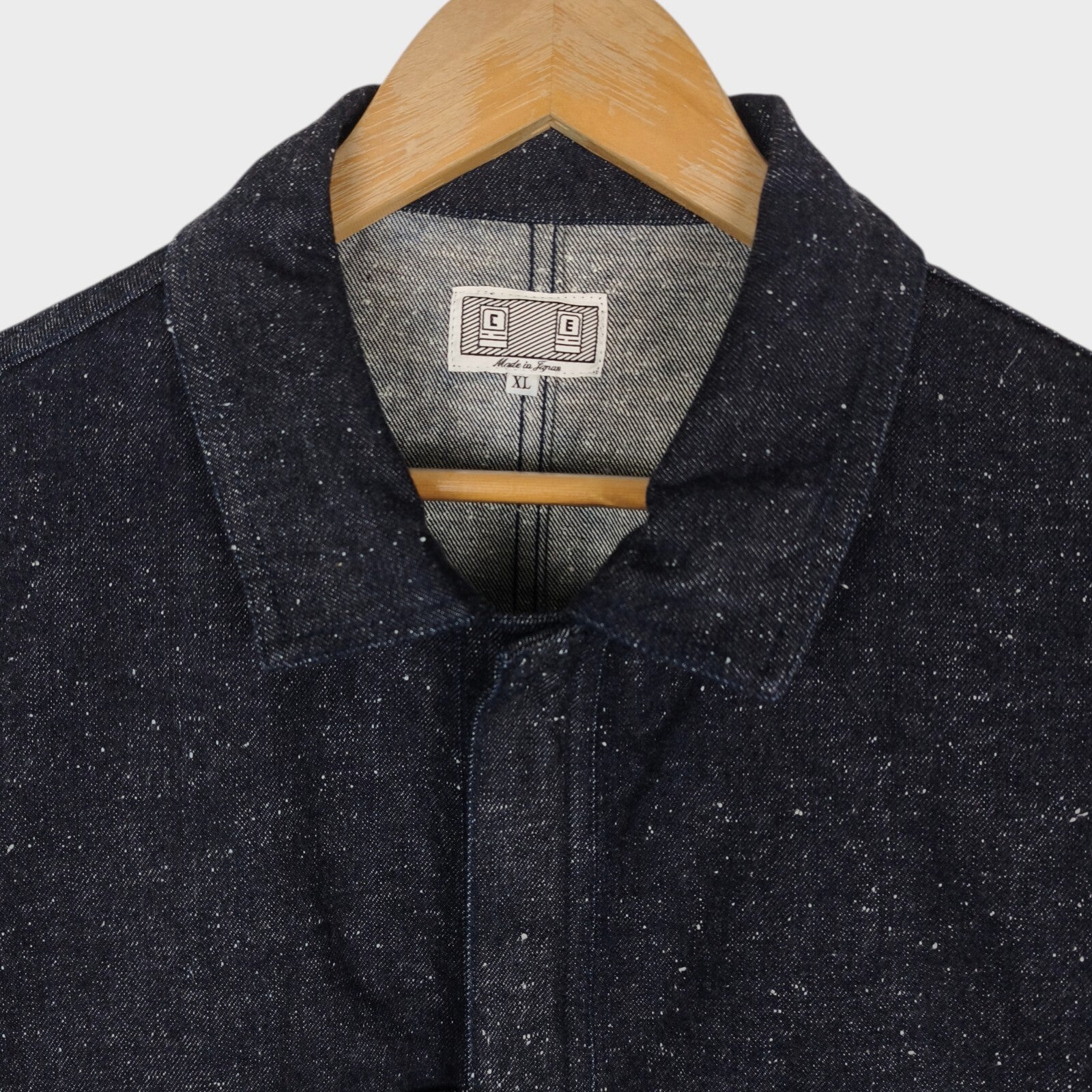 CAV EMPT Men's Made in Japan Blue Nep Denim Trucker Jacket
