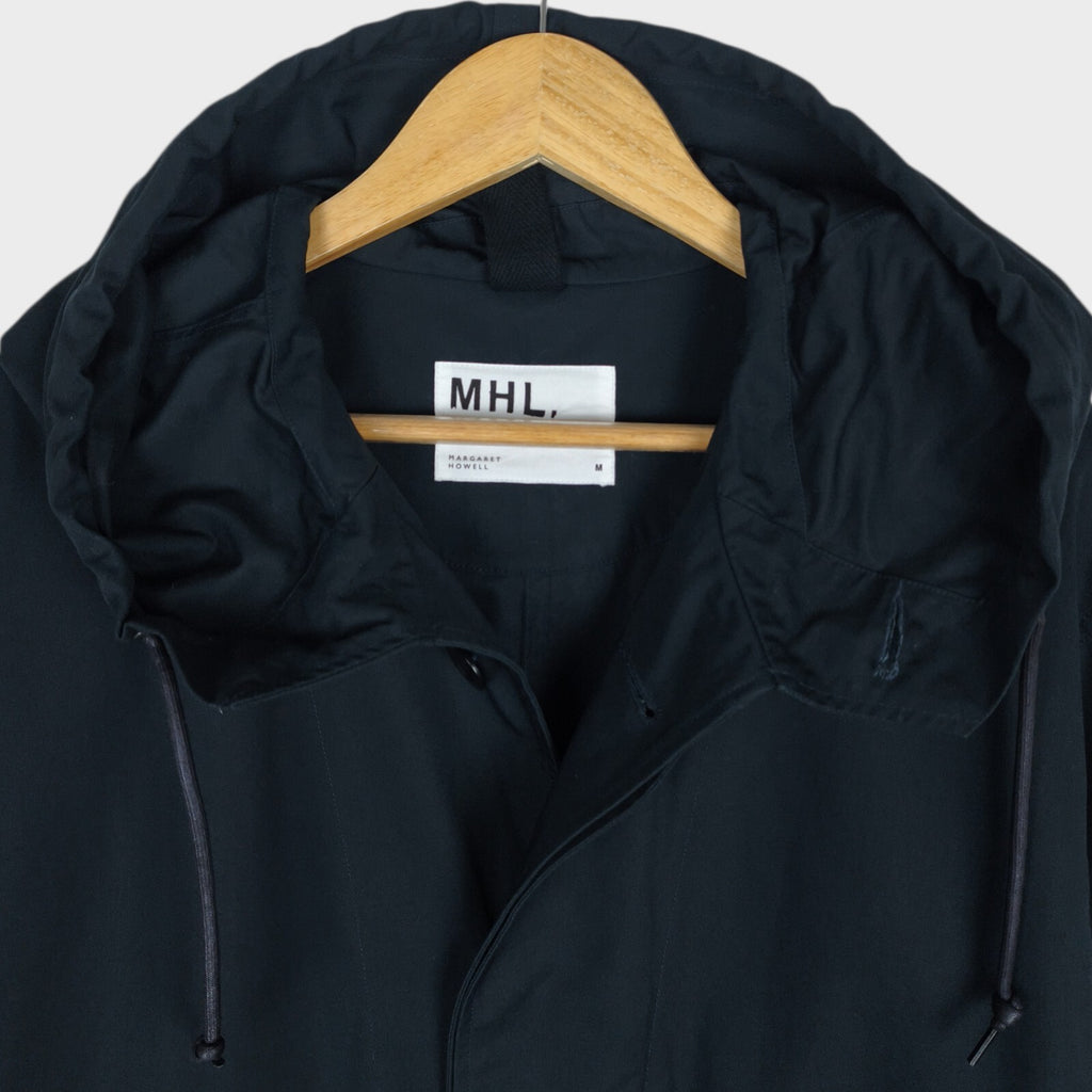 MHL MARGARET HOWELL Men's Dark Navy 100% Cotton Parka Jacket