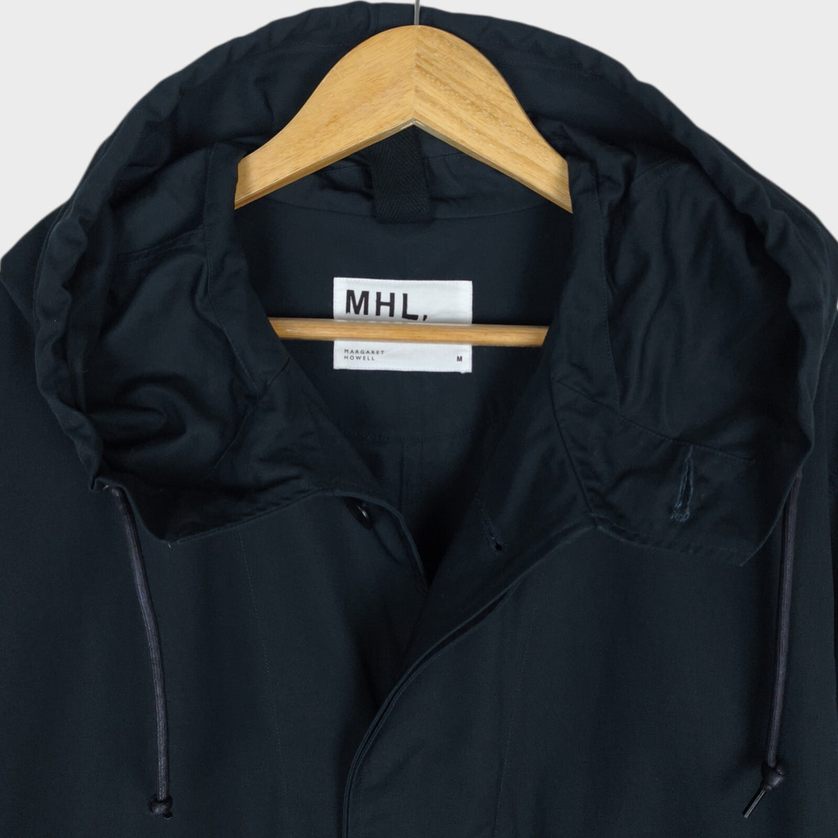 MHL MARGARET HOWELL Men's Dark Navy 100% Cotton Parka Jacket