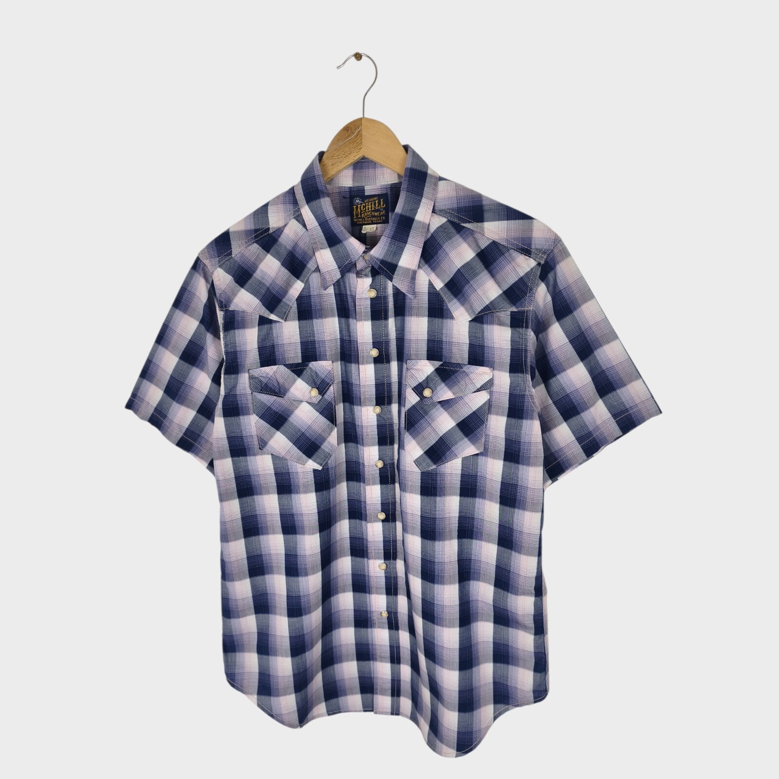 TOYS MCCOY McHill Ranchwear Men's Made in Japan Checked Western Shirt
