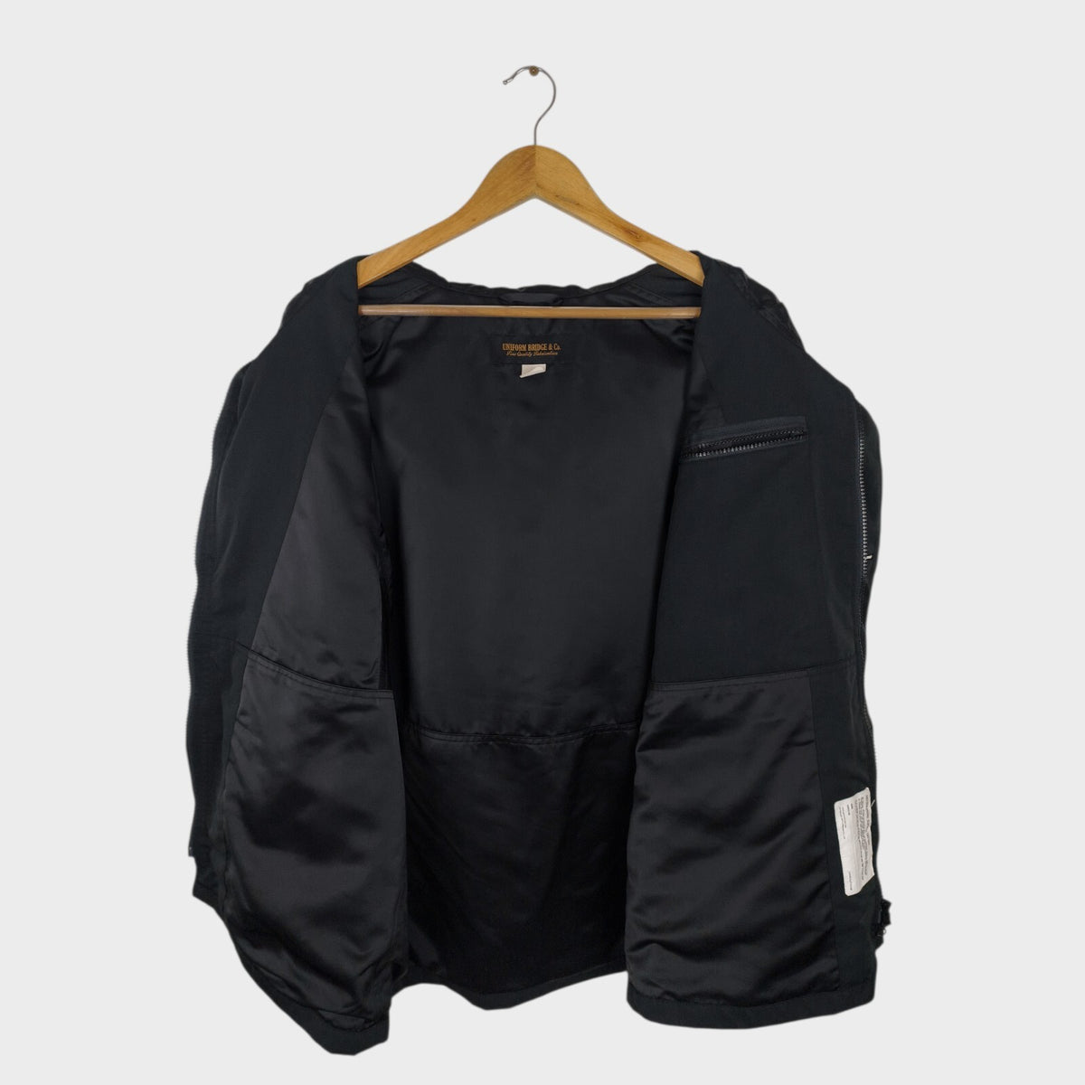 UNIFORM BRIDGE Men's Black Battlefield Parka Jacket