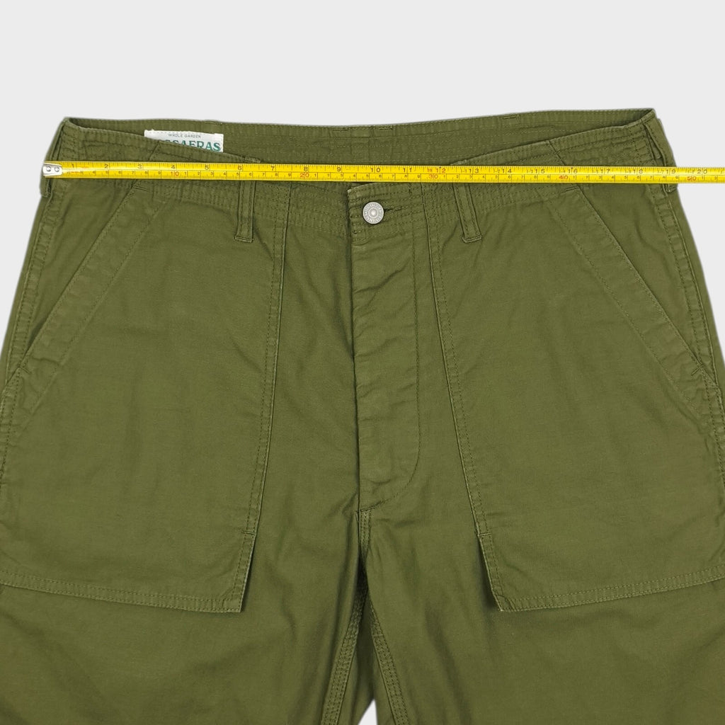 SASSAFRAS Men's Made in Japan Green Feel Sun Cargo Shorts