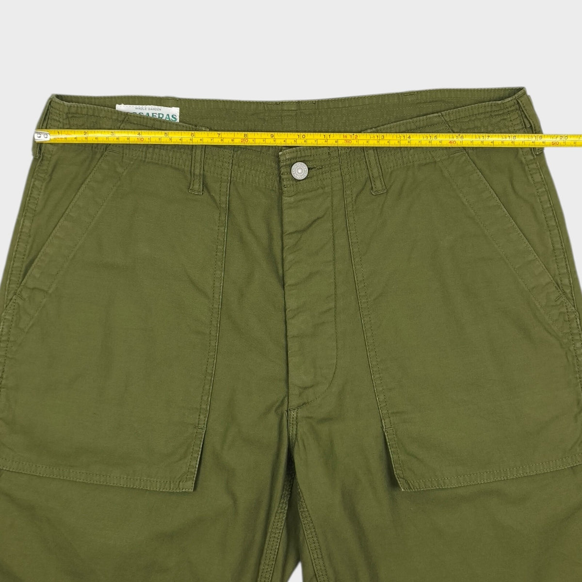 SASSAFRAS Men's Made in Japan Green Feel Sun Cargo Shorts