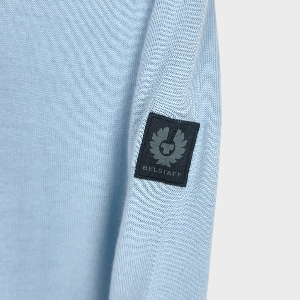 BELSTAFF Men's Light Blue Wool Blend Kinsdale Zip Jacket