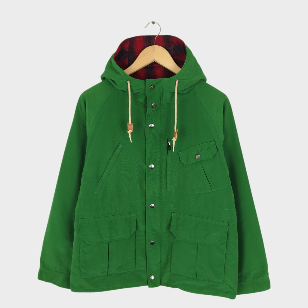 SUGAR CANE Men's Green 70/30 Cotton Nylon Wool Blend Lined Mountain Parka Jacket