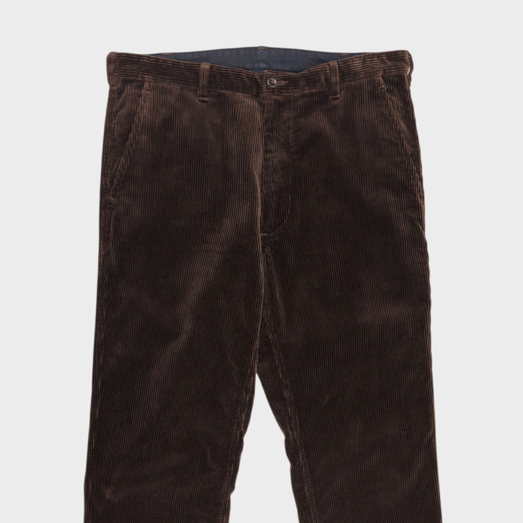 MHL MARGARET HOWELL Men's Brown Heavyweight Corduroy Trousers