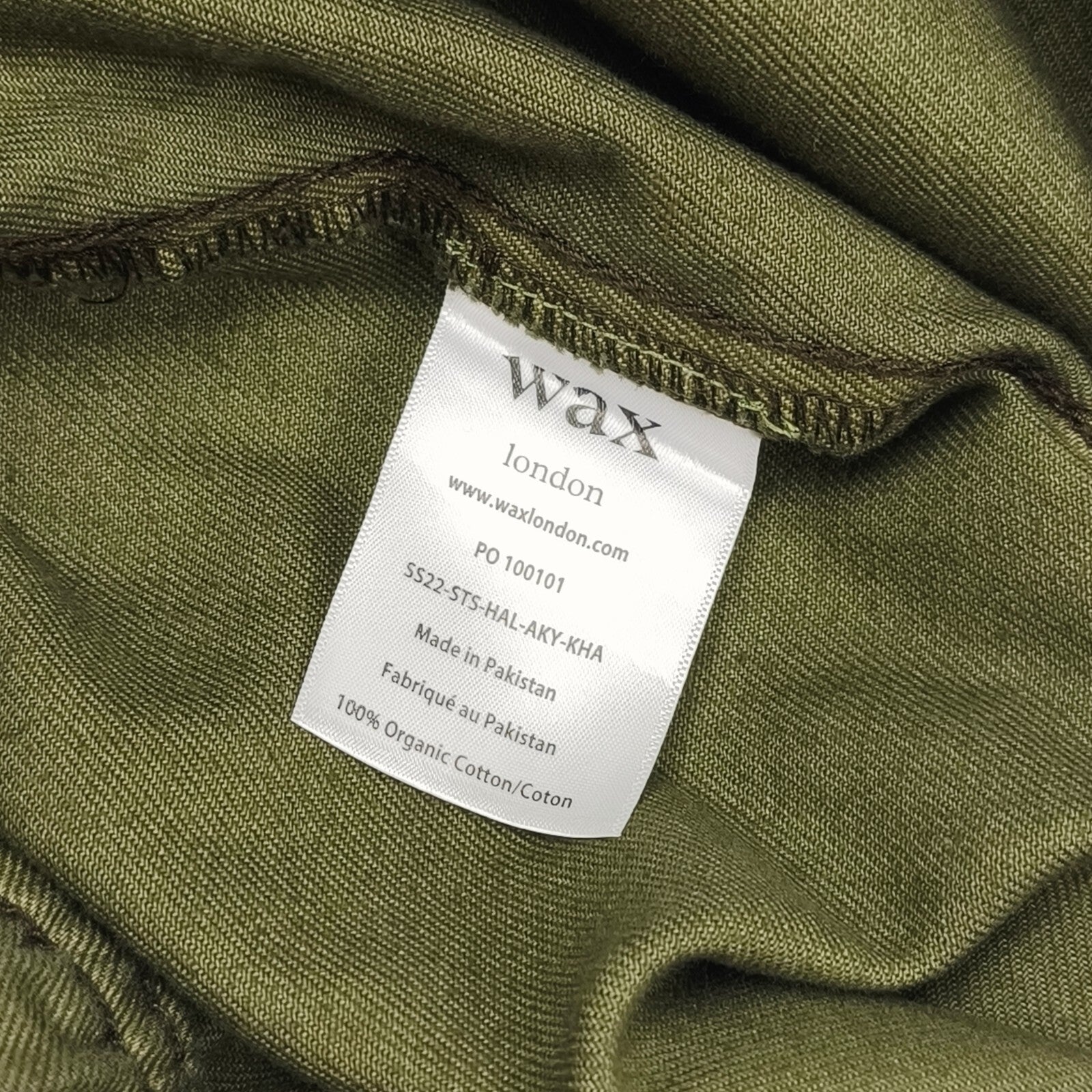 WAX LONDON Men's Olive Green Garment Dyed Sweat Shorts