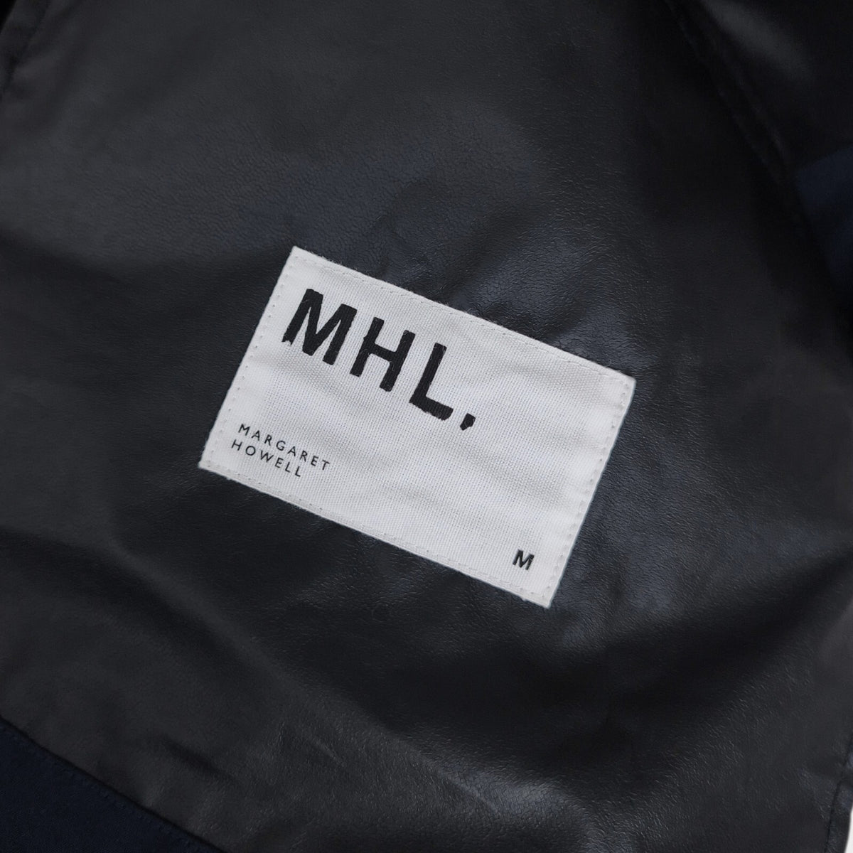 MHL MARGARET HOWELL Men's Navy Lightweight Waterproof Cotton/Linen Blouson Jacket