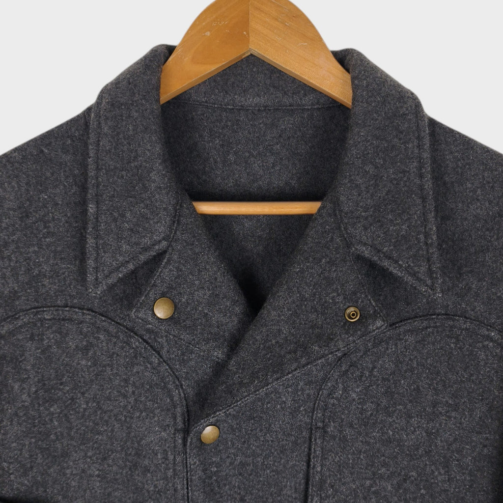 SENELIER Men's Made in Japan Grey Wool Toolbox Painter Jacket