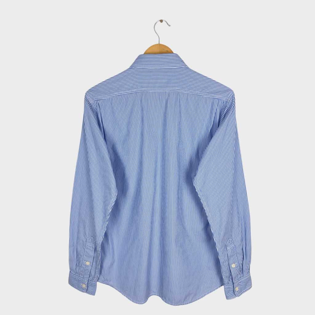THE NORTH FACE PURPLE LABEL Men's Blue Striped Utility Shirt
