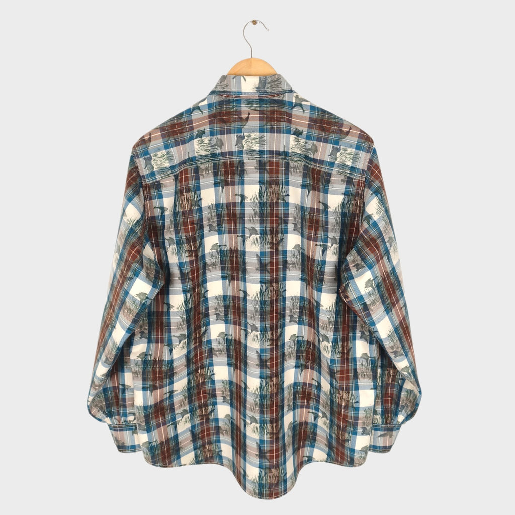 BEAMS PLUS Men's Checked Relaxed Fit Adventure Cruiser Overshirt