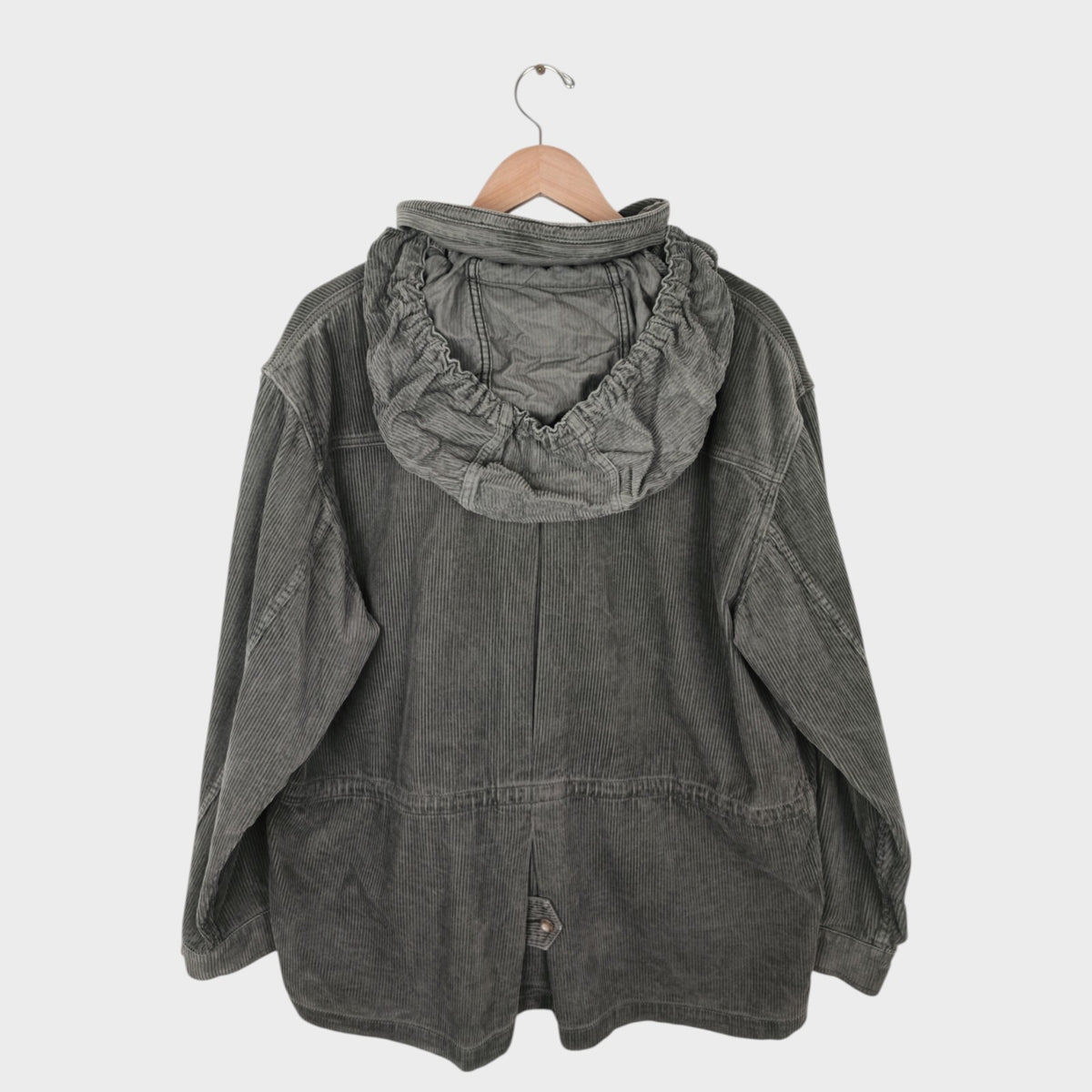 BEAMS PLUS Men's Pale Green Corduroy Field Parka Jacket